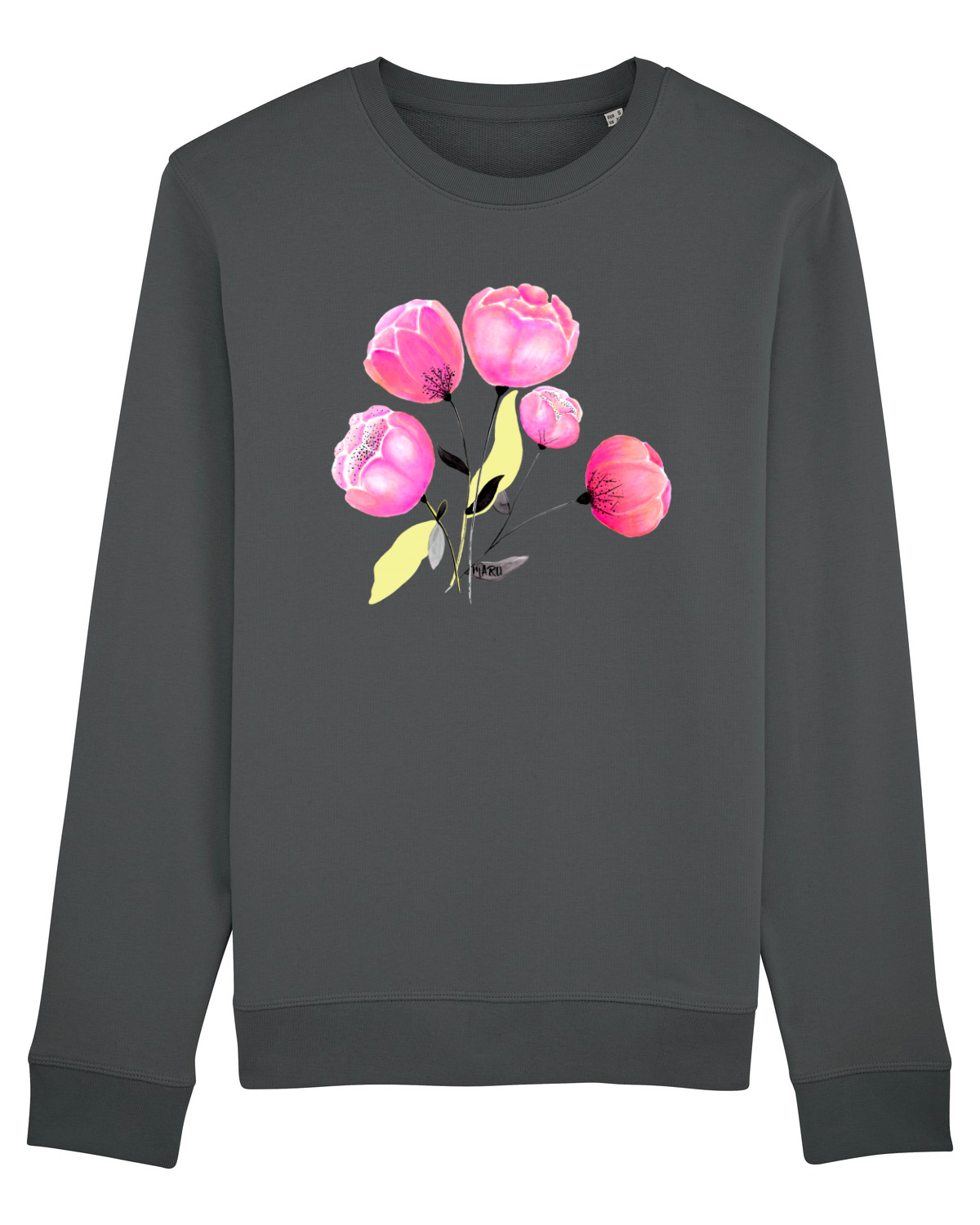 Bluză mânecă lungă Unisex Rise Anthracite
