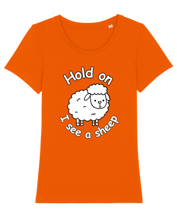 Hold On I See A Sheep Bright Orange