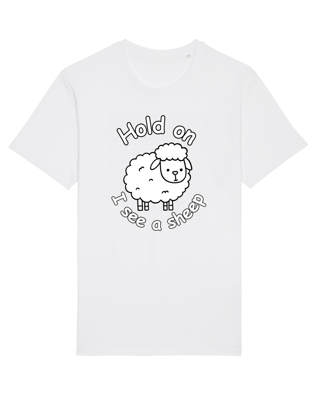 Tricou mânecă scurtă Unisex Rocker White