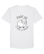 Hold On I See A Sheep Tricou mânecă scurtă guler larg Bărbat Skater