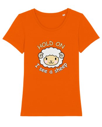 Hold On I See A Sheep Bright Orange
