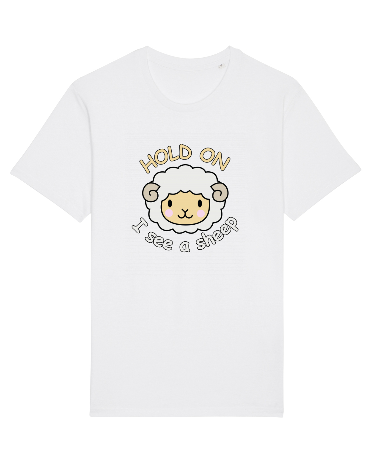 Tricou mânecă scurtă Unisex Rocker White