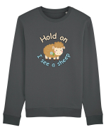 Hold On I See A Sheep Bluză mânecă lungă Unisex Rise