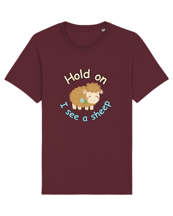 Hold On I See A Sheep Burgundy
