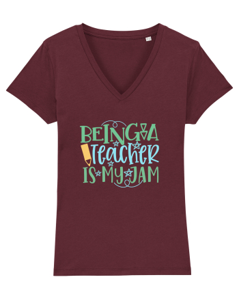 Being A Teacher Burgundy
