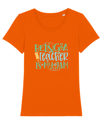 Being A Teacher Bright Orange