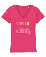 Like A Teacher Tricou mânecă scurtă guler V Damă Evoker