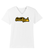 SnackLand Tricou mânecă scurtă guler V Bărbat Presenter