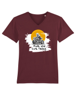 Motorcycle  Tricou mânecă scurtă guler V Bărbat Presenter