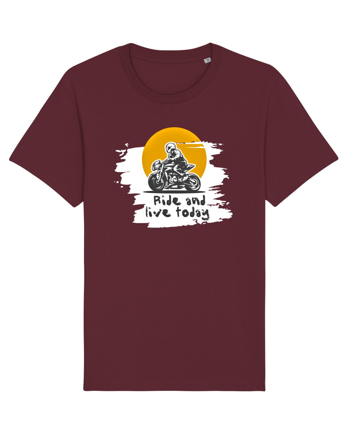 Tricou mânecă scurtă Unisex Rocker Burgundy