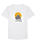 Motorcycle  Tricou mânecă scurtă guler larg Bărbat Skater