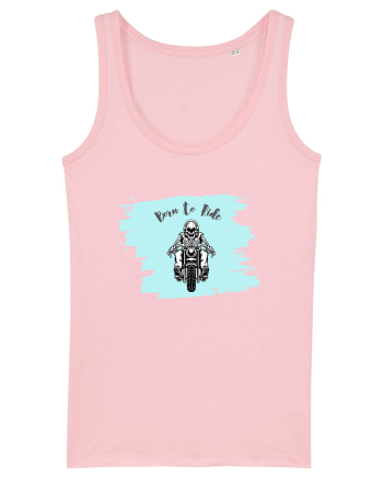Motorcycle . Born To Ride Cotton Pink
