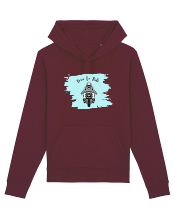 Motorcycle . Born To Ride Burgundy