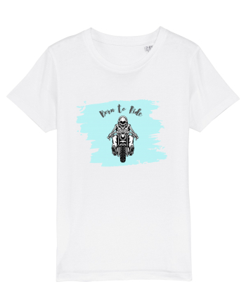 Motorcycle . Born To Ride White