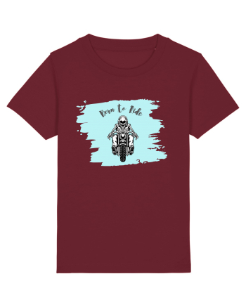 Motorcycle . Born To Ride Burgundy