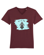 Motorcycle . Born To Ride Tricou mânecă scurtă guler V Bărbat Presenter