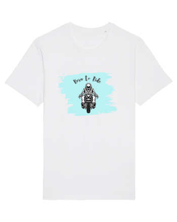 Motorcycle . Born To Ride White