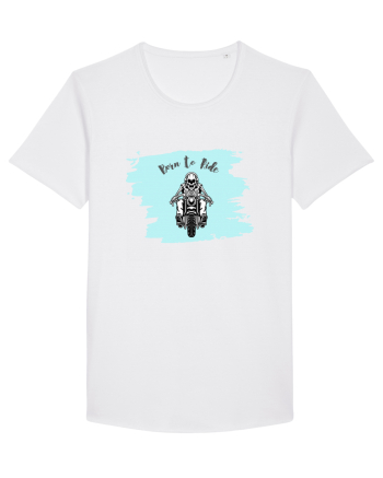 Motorcycle . Born To Ride White