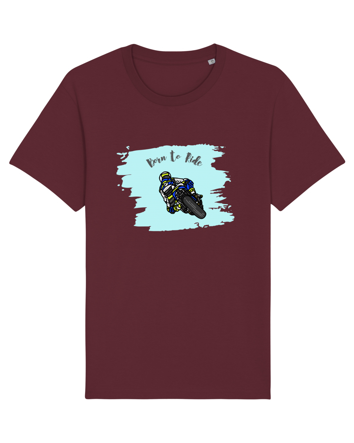Tricou mânecă scurtă Unisex Rocker Burgundy