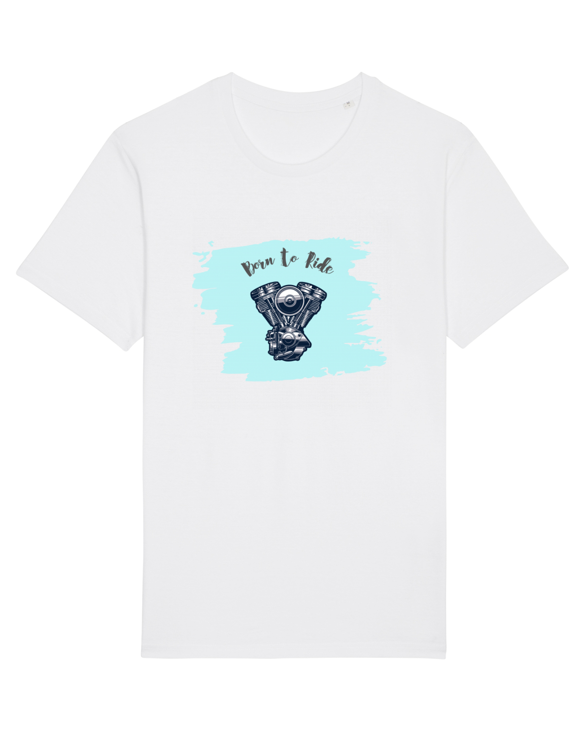 Tricou mânecă scurtă Unisex Rocker White