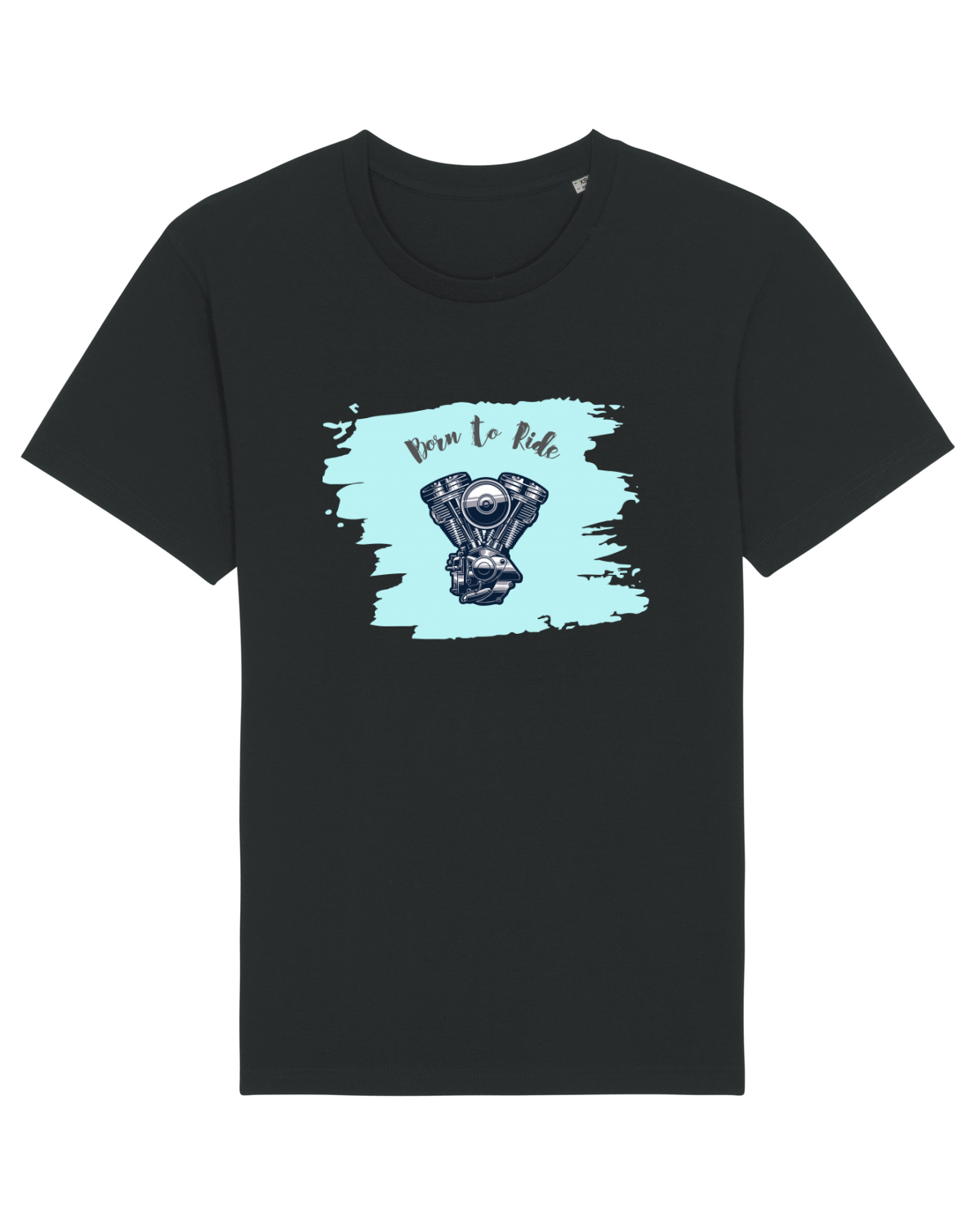 Tricou mânecă scurtă Unisex Rocker Black