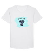 Motorcycle . Born To Ride Tricou mânecă scurtă guler larg Bărbat Skater