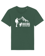Hiking with my best friend Tricou mânecă scurtă Unisex Rocker