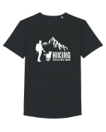 Hiking with my best friend Tricou mânecă scurtă guler larg Bărbat Skater
