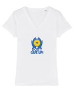 Don't Give Up Tricou mânecă scurtă guler V Damă Evoker