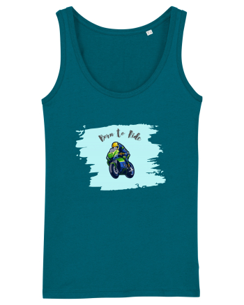 Motorcycle . Born To Ride Ocean Depth