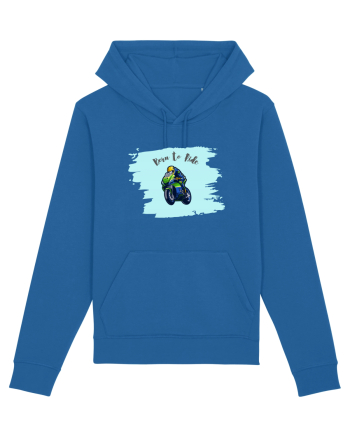 Motorcycle . Born To Ride Royal Blue