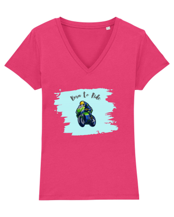 Motorcycle . Born To Ride Raspberry
