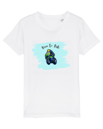 Motorcycle . Born To Ride White