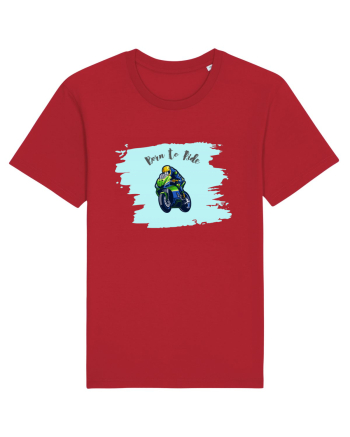 Motorcycle . Born To Ride Red