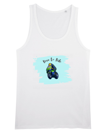 Motorcycle . Born To Ride White