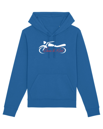 Motorcycle . Born To Ride Royal Blue