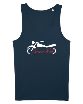 Motorcycle . Born To Ride Navy