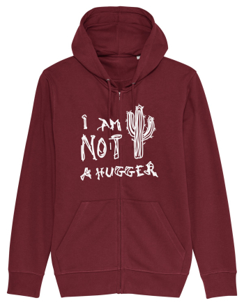 I Am Not A Hugger Burgundy