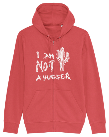 I Am Not A Hugger Carmine Red