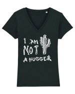 I Am Not A Hugger Tricou mânecă scurtă guler V Damă Evoker