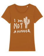 I Am Not A Hugger Tricou mânecă scurtă guler larg fitted Damă Expresser