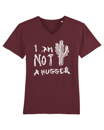 I Am Not A Hugger Burgundy