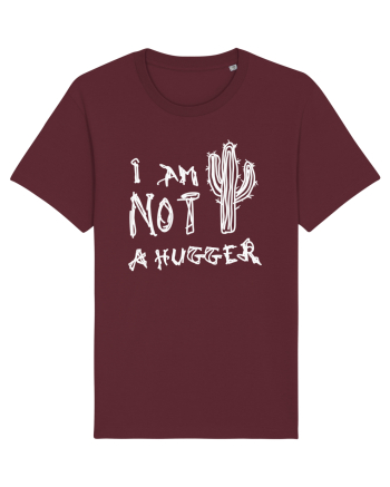 I Am Not A Hugger Burgundy
