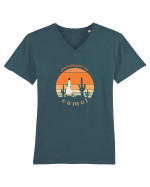 Desert Tricou mânecă scurtă guler V Bărbat Presenter