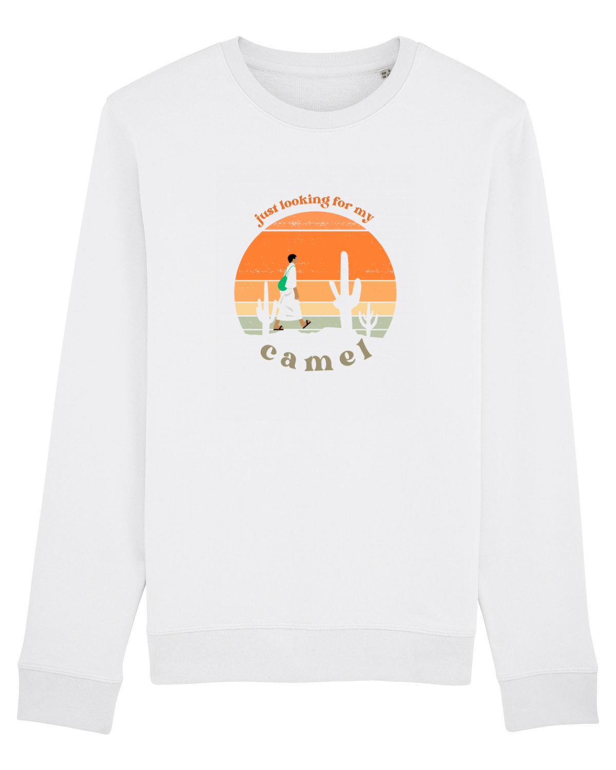 Bluză mânecă lungă Unisex Rise White