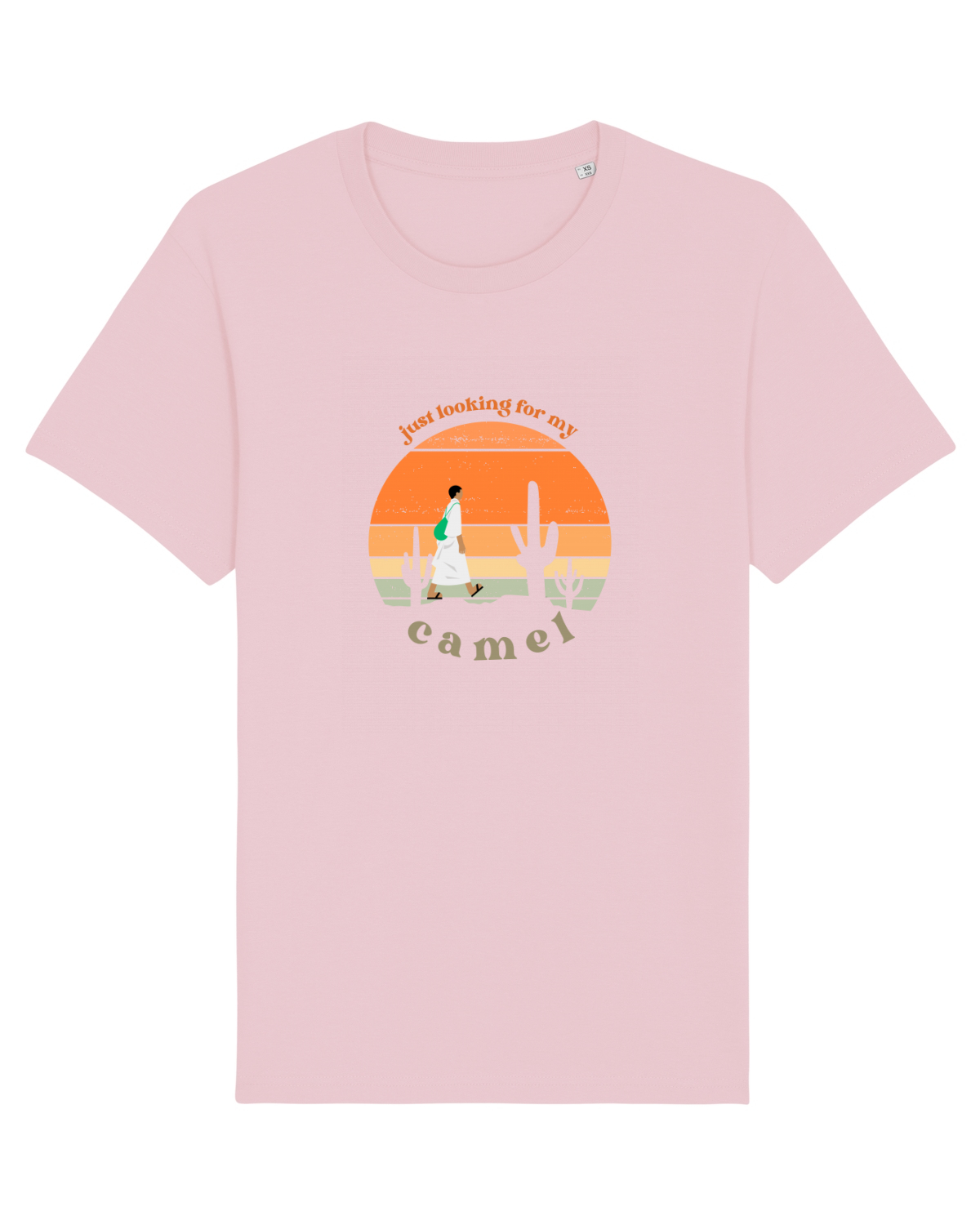 Tricou mânecă scurtă Unisex Rocker Cotton Pink