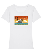 Adventure Tricou mânecă scurtă guler larg fitted Damă Expresser
