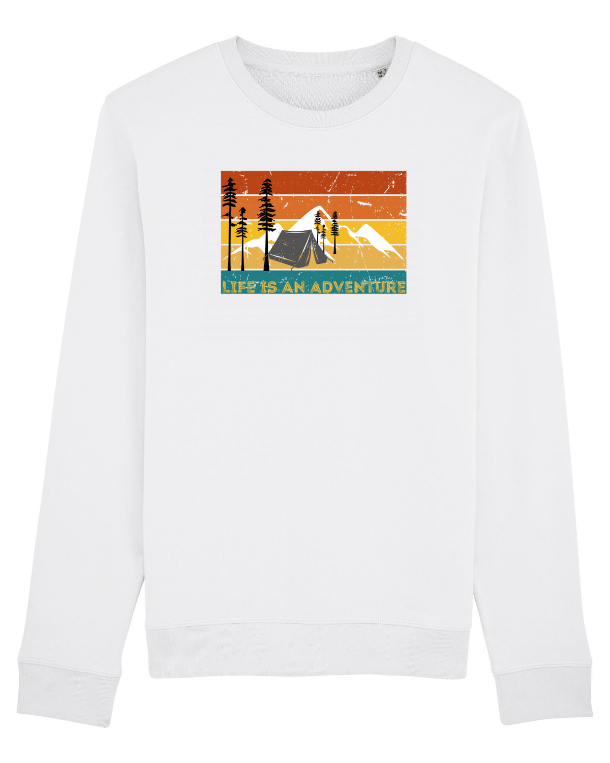 Bluză mânecă lungă Unisex Rise White