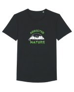 Addicted To Nature Tricou mânecă scurtă guler larg Bărbat Skater