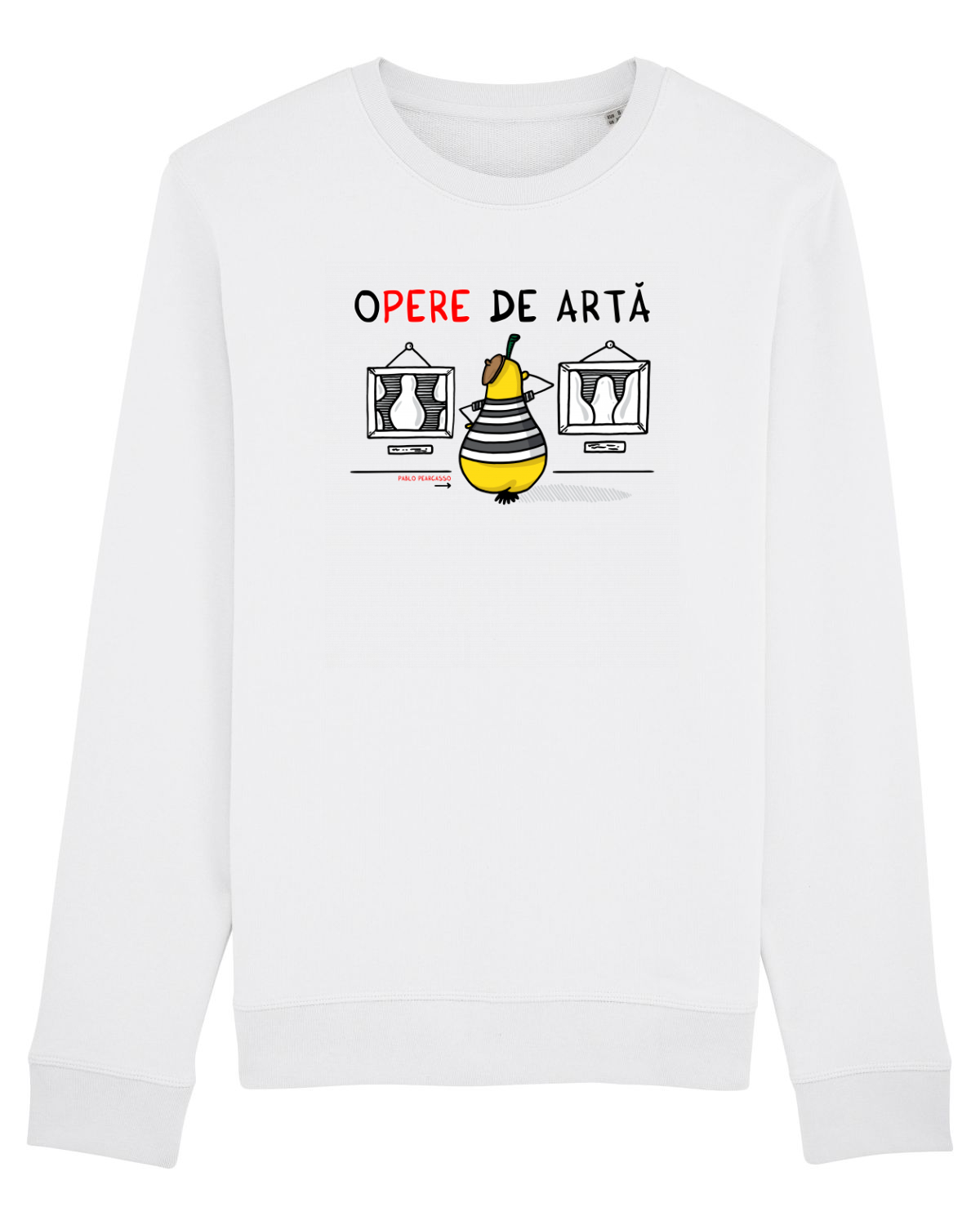 Bluză mânecă lungă Unisex Rise White